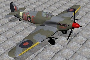 c4d hawker hurricane fighter