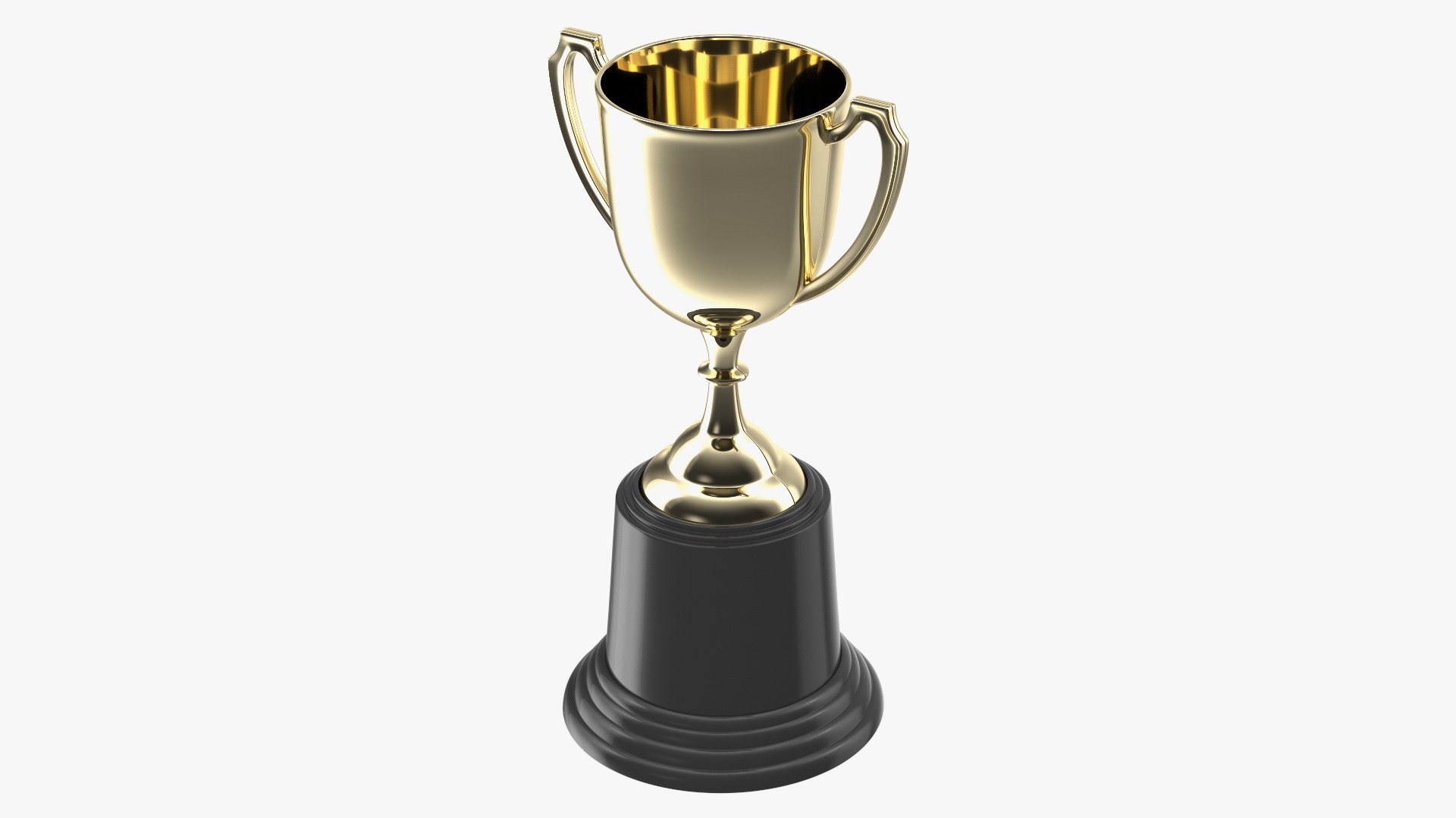 Brass Trophy 3D model preview