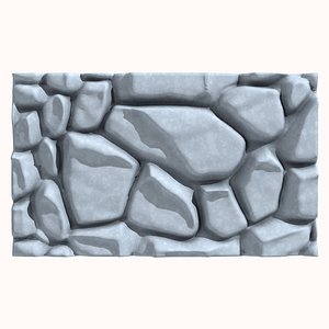 Stone wall 159 3D