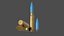 Realistic 20mm Bullet Cartridge  Vulcan Antitank