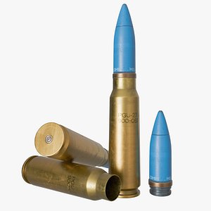 20mm bullet cartridge 3D model