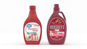 Strawberry Syrup 3D