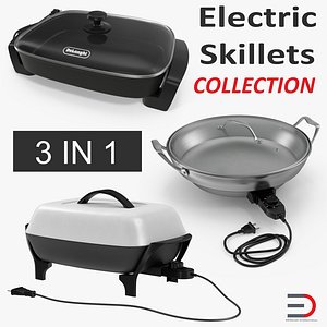 Electric Skillets 3D Models Collection
