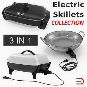 Electric Skillets 3D Models Collection