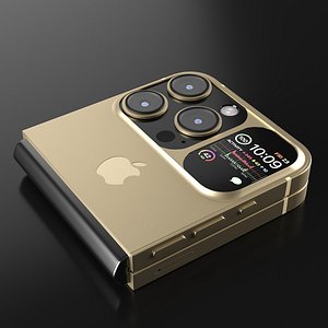 Apple iPhone Flip Closed Luxe Gold