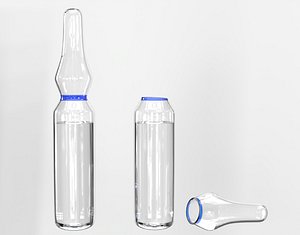 3D Injection Ampoule Vial PBR model