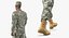 Afro-Américain Soldat US Army Fourrure Rigged