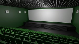 3D Cinema Interior model