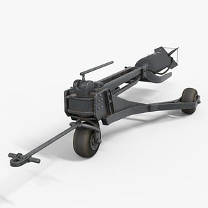 Bomb Carts - Terminal Trailers German WW2 Low-poly 3D model 3D model