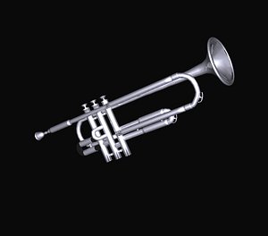 trumpet bands 3d model