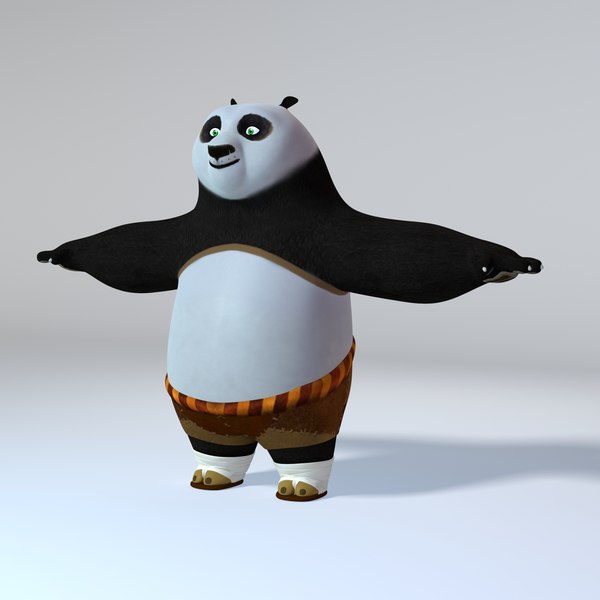 Urso panda dos desenhos animados Modelo 3D - TurboSquid 1485245