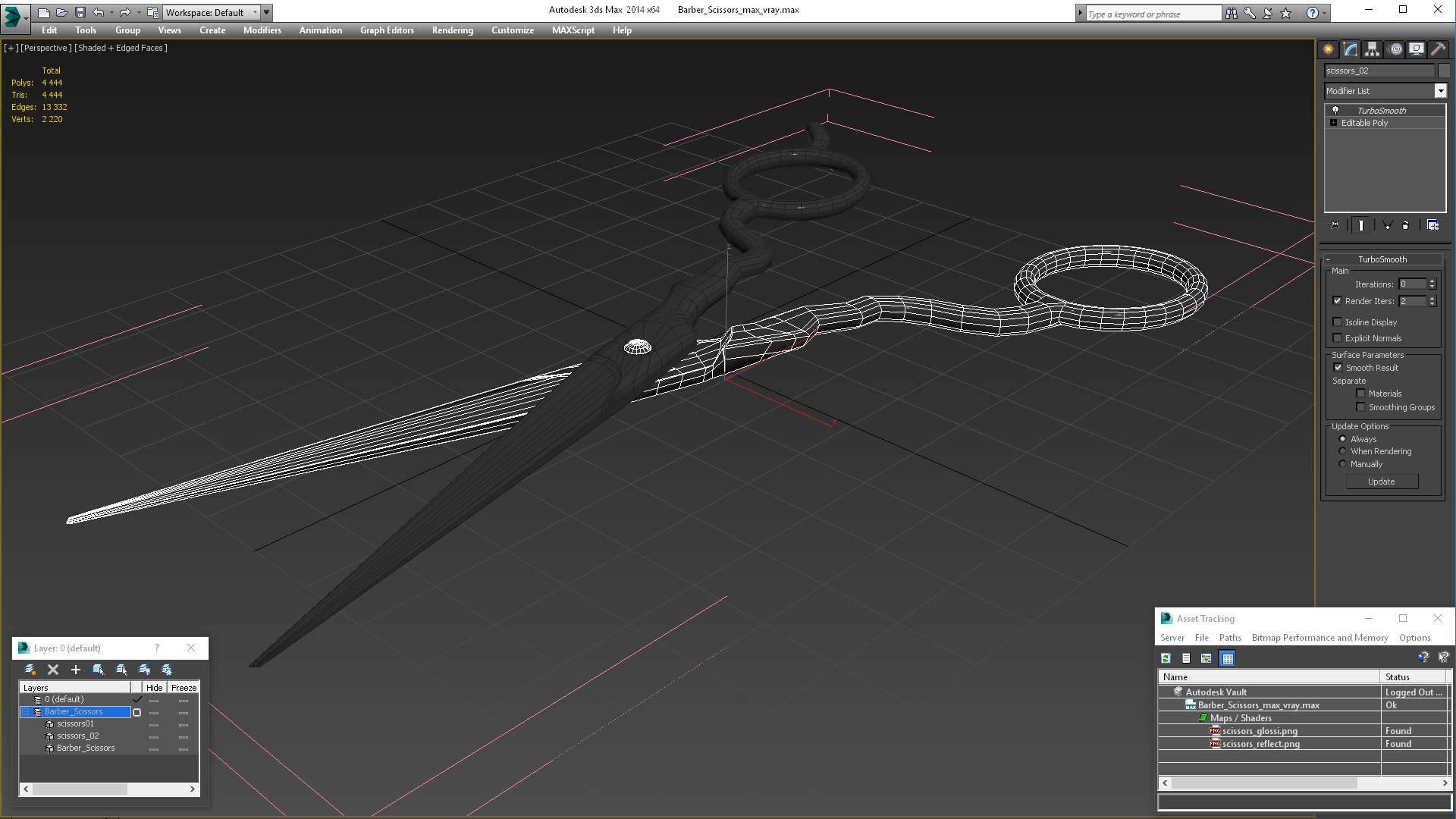 Barber Scissors 3D model - TurboSquid 2132414