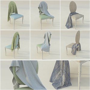 shabby chic chair 3D model