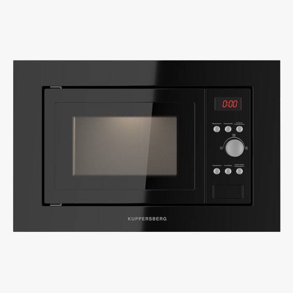Microwave oven Kuppersberg Black 3D model - TurboSquid 2049687