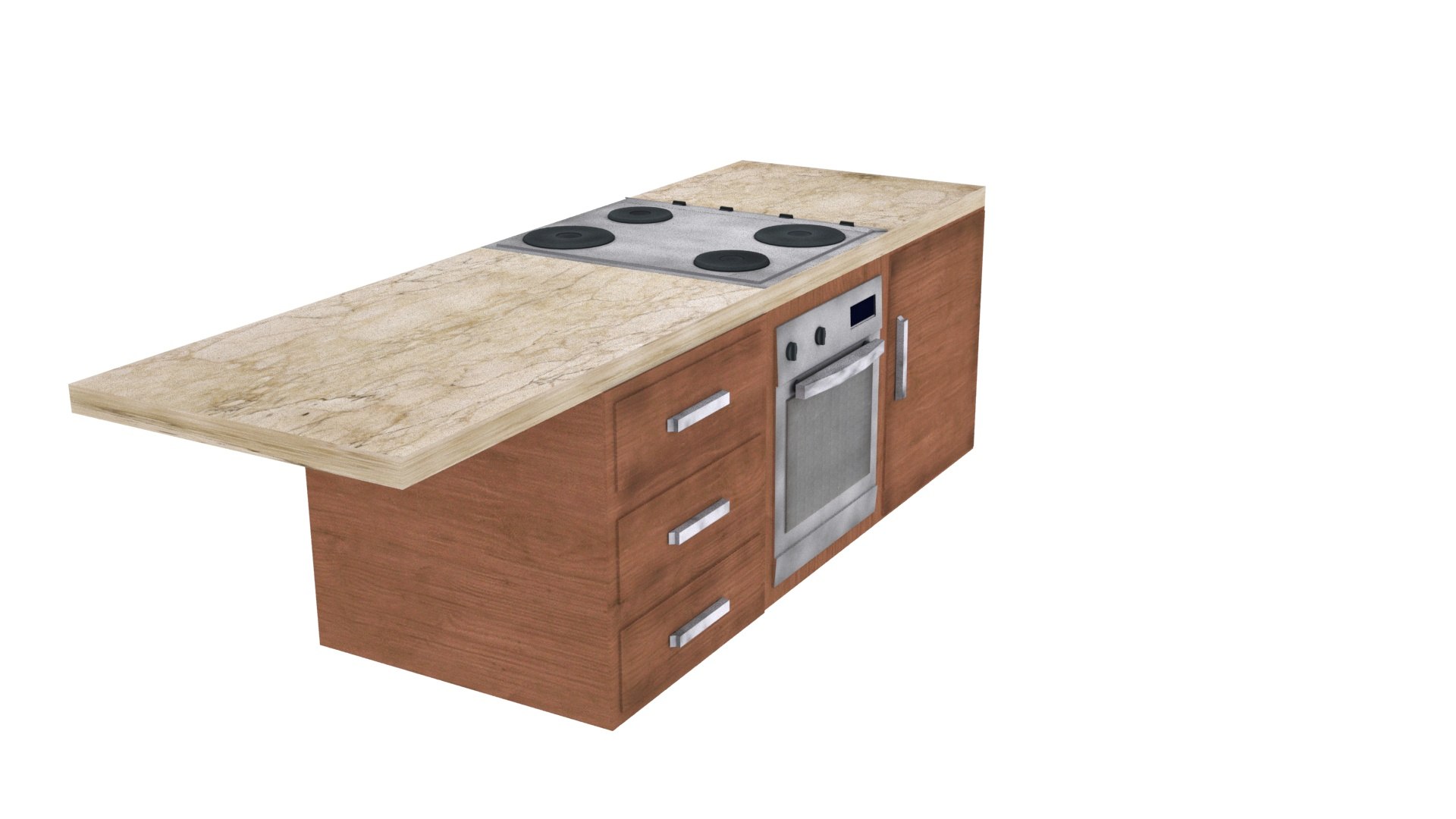 Fitted Kitchen Cooker 3ds Free