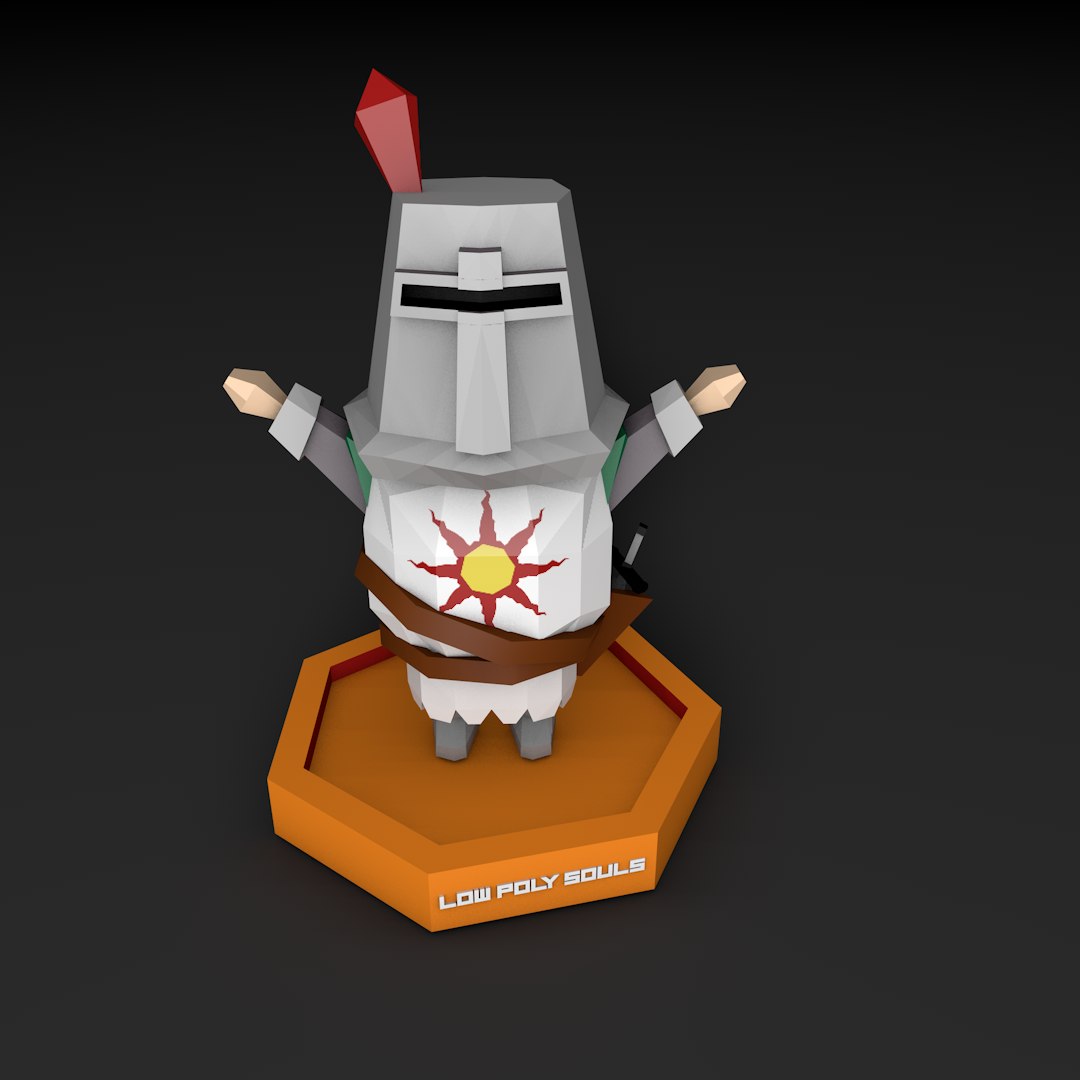 Solaire Dark Souls 3D TurboSquid 1463578   Solaire0060 