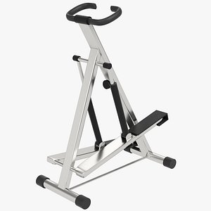 Gym equipment stepper glute machine