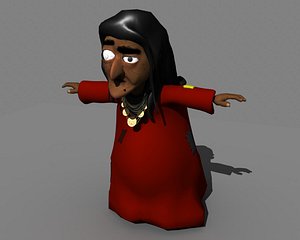 Cartoon Lady Maldives