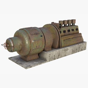 asset german power generator 3D model