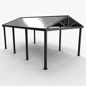 PBR Outdoor Patio Carports Canopy A 3D