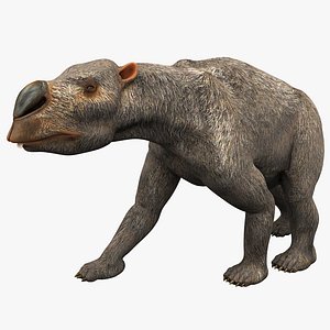 3d model diprotodon pose 1