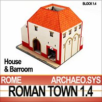Roman Town: House & Barroom 1.4 [Low Poly]