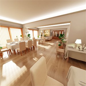 Restaurant Interior Collection 3D model