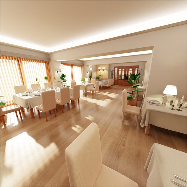 modelo 3d Colección de interiores de restaurantes - TurboSquid 2388204