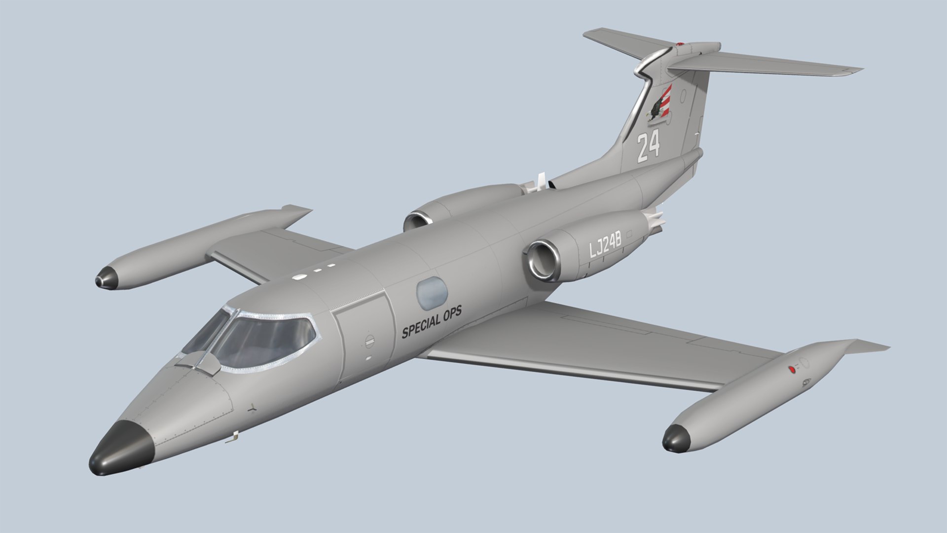 3D Model Learjet 24 - TurboSquid 2218183