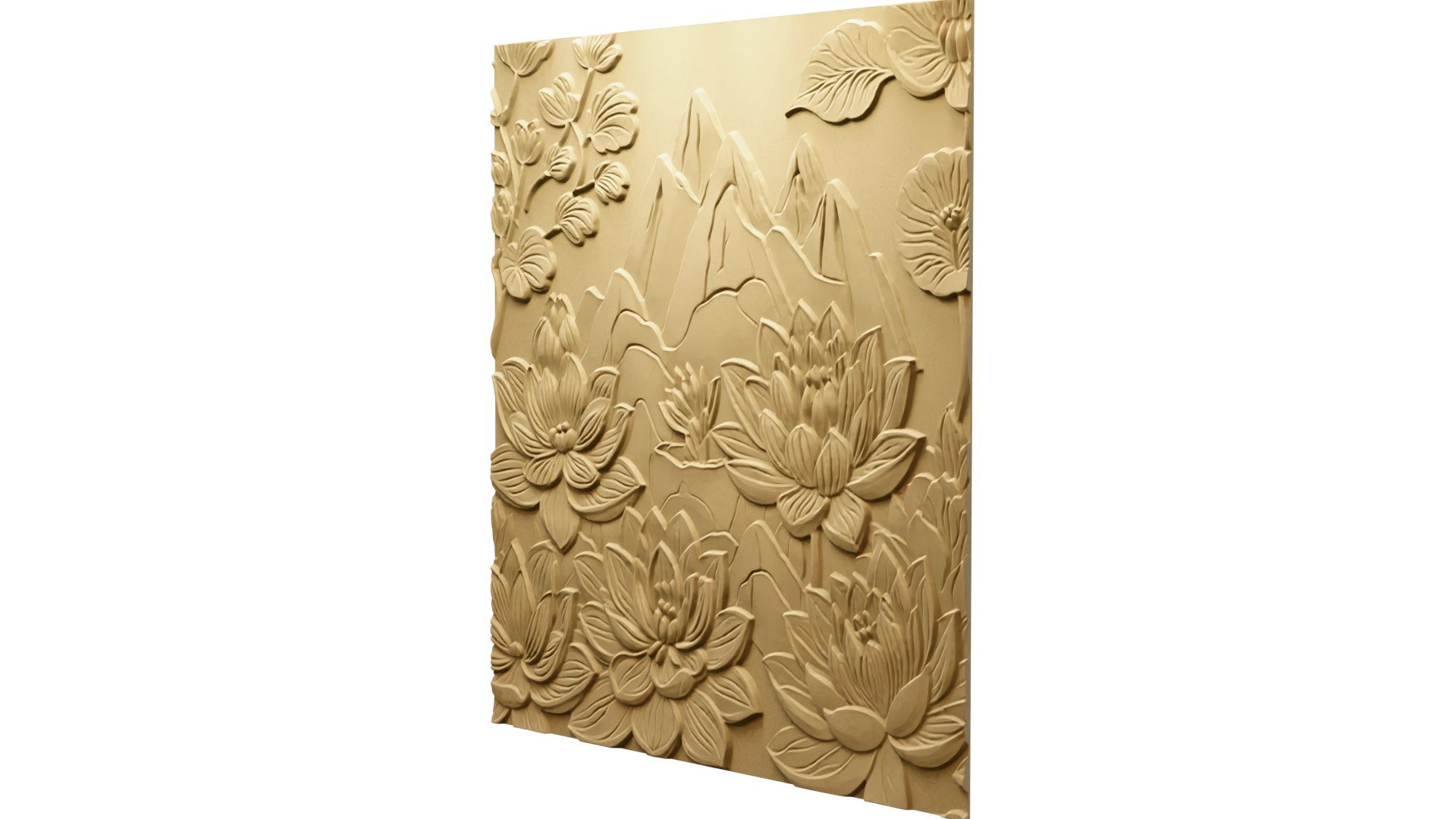 3D Modern Panel Wall Decor Set Wall Relief Mural CNC 150 Model ...