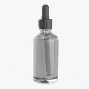 3D Vial with Pipette and Liquid model