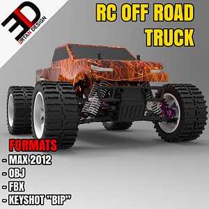 3d model rc road truck