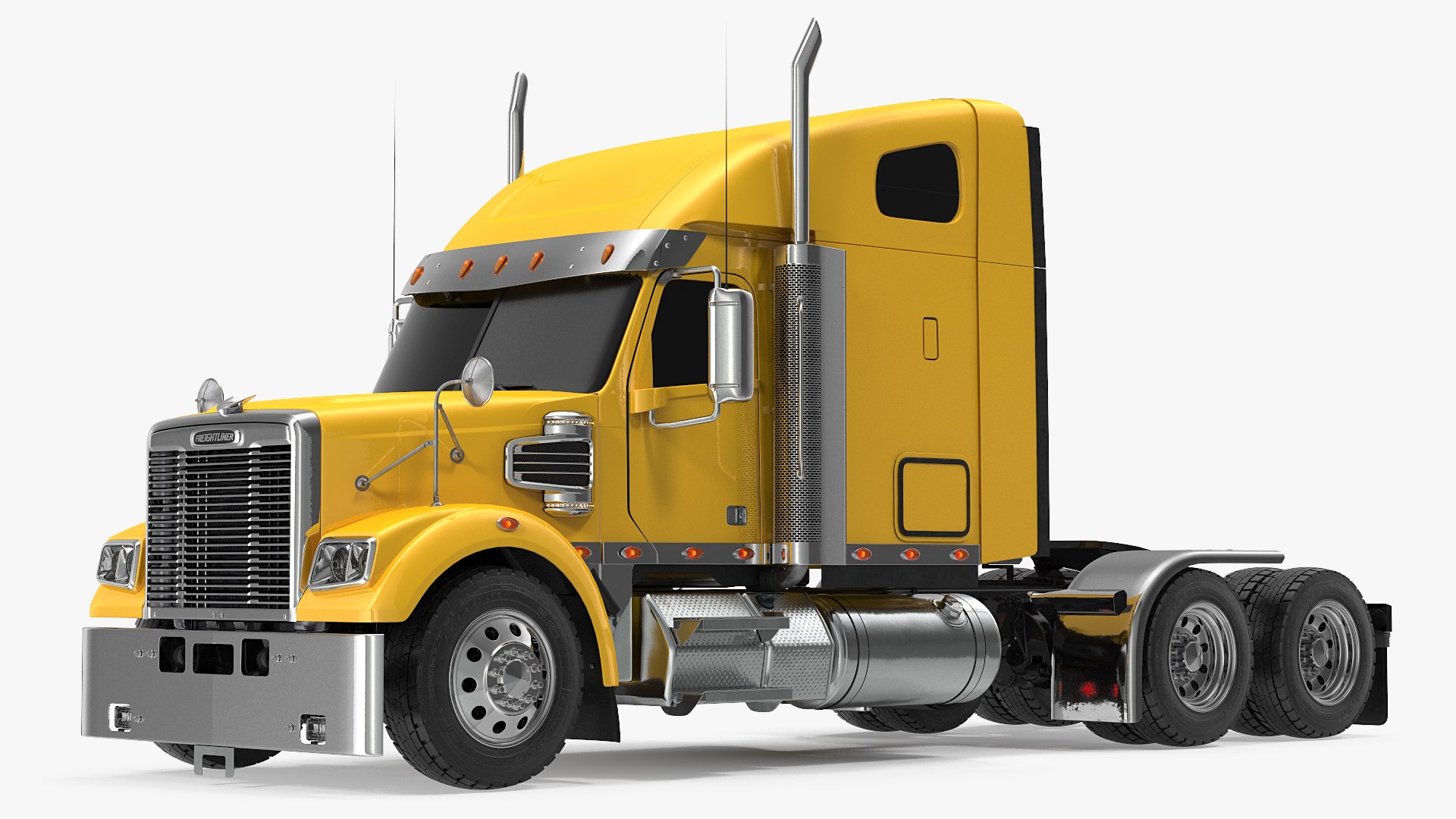 Freightliner 122SD Truck Simple Interior 3D model preview