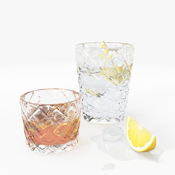 3D Hatch Rocks Glasses - TurboSquid 1858127