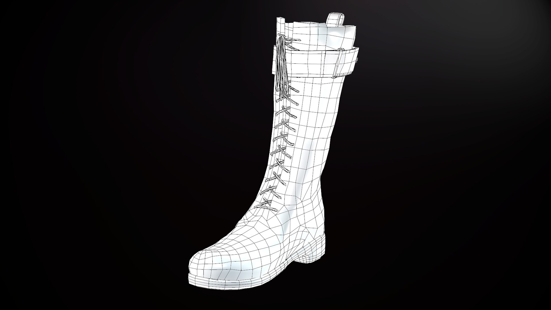 3D leather boot model - TurboSquid 1190031