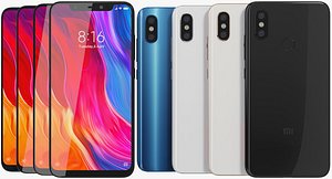 realistic xiaomi mi 8 model