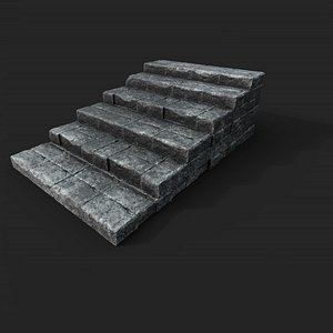 3D Old Stairs 2 model
