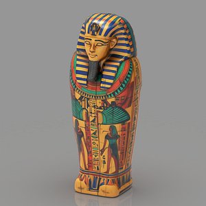 Ancient Egyptian Sarcophagus 3D model