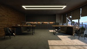 interior design office 3D model
