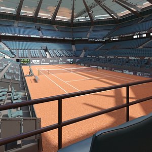 3D model tennis arena