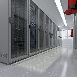 3d model server center