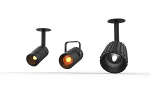 3D Led Spot Light 3D model