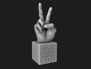 Peace Hand Sign Motivational Reminder