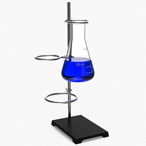 Ring Stand Flask 3D model