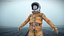 3D model David Clark Aerospace Suit S1030 on Mannequin
