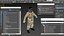 3D model David Clark Aerospace Suit S1030 on Mannequin