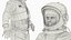 3D model David Clark Aerospace Suit S1030 on Mannequin