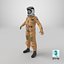 3D model David Clark Aerospace Suit S1030 on Mannequin