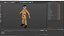 3D model David Clark Aerospace Suit S1030 on Mannequin