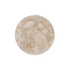 Decorative Moon 01 3D model